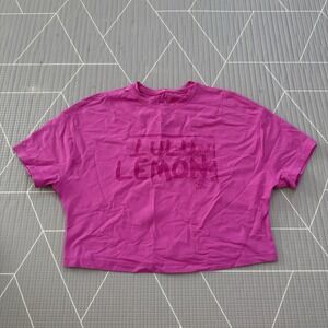 Lululemon Abrasion Resistant Training Tee Size‎ 4 Ed Curtis Sonic Pink LW3FWRS